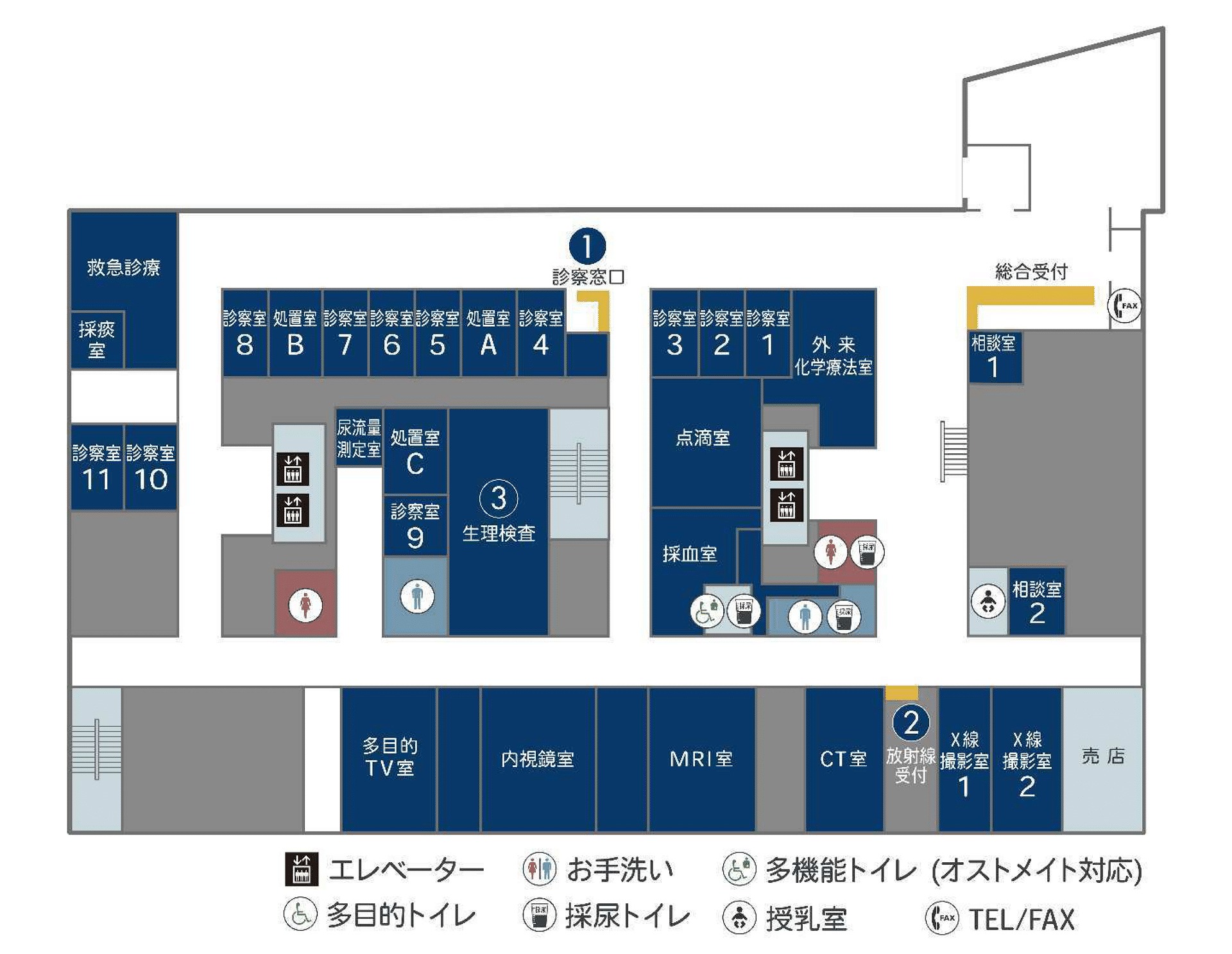 1階フロアマップ